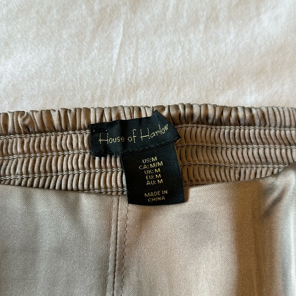 NWT House of Harlow 1960 Satin Corset Crop Top with Zip Up Back in Taupe Size M - Picture 11 of 11